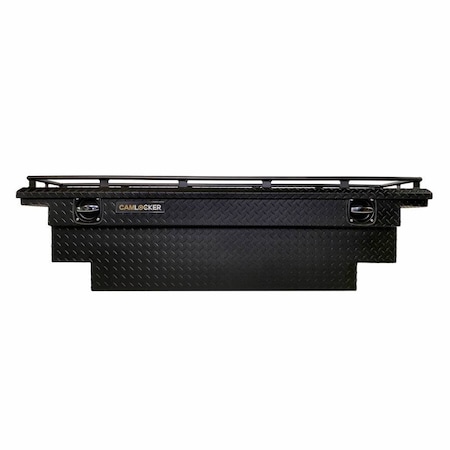 Camlocker 71in Low Profile Crossover Truck Tool Box Notched, Rail, Matte Black Aluminum KS71LPUNRLMB